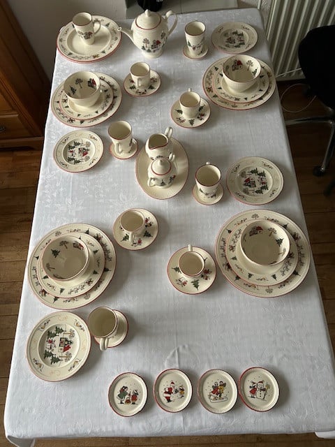 Wedgwood Windsor Christmas kerst servies.