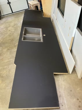Keuken blad met spoelbak