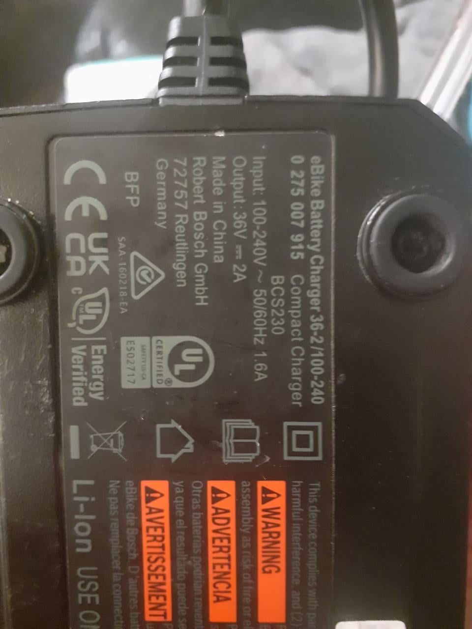 Bosch oplader 2a