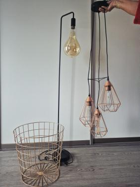 Leuke set lampen met mand