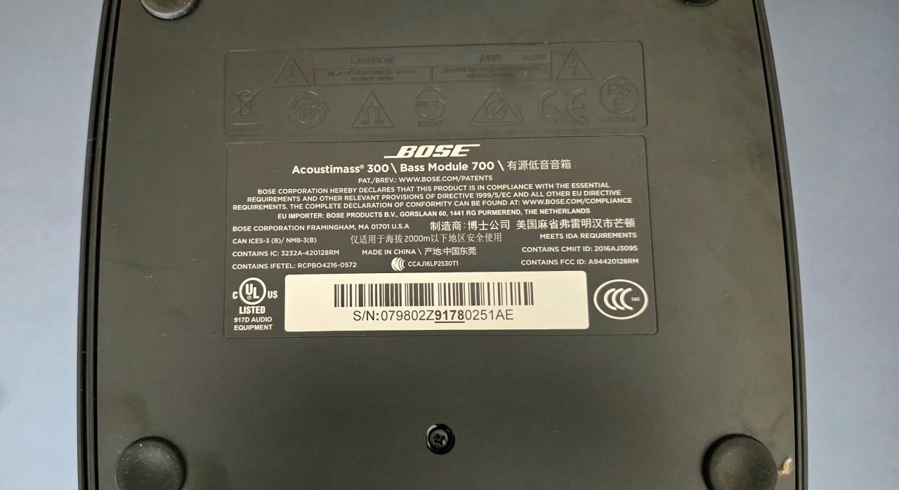 Bose soundbar 700 en bass module 700