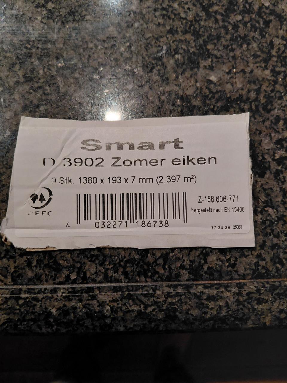 Laminaat zomer eiken +/- 10M2