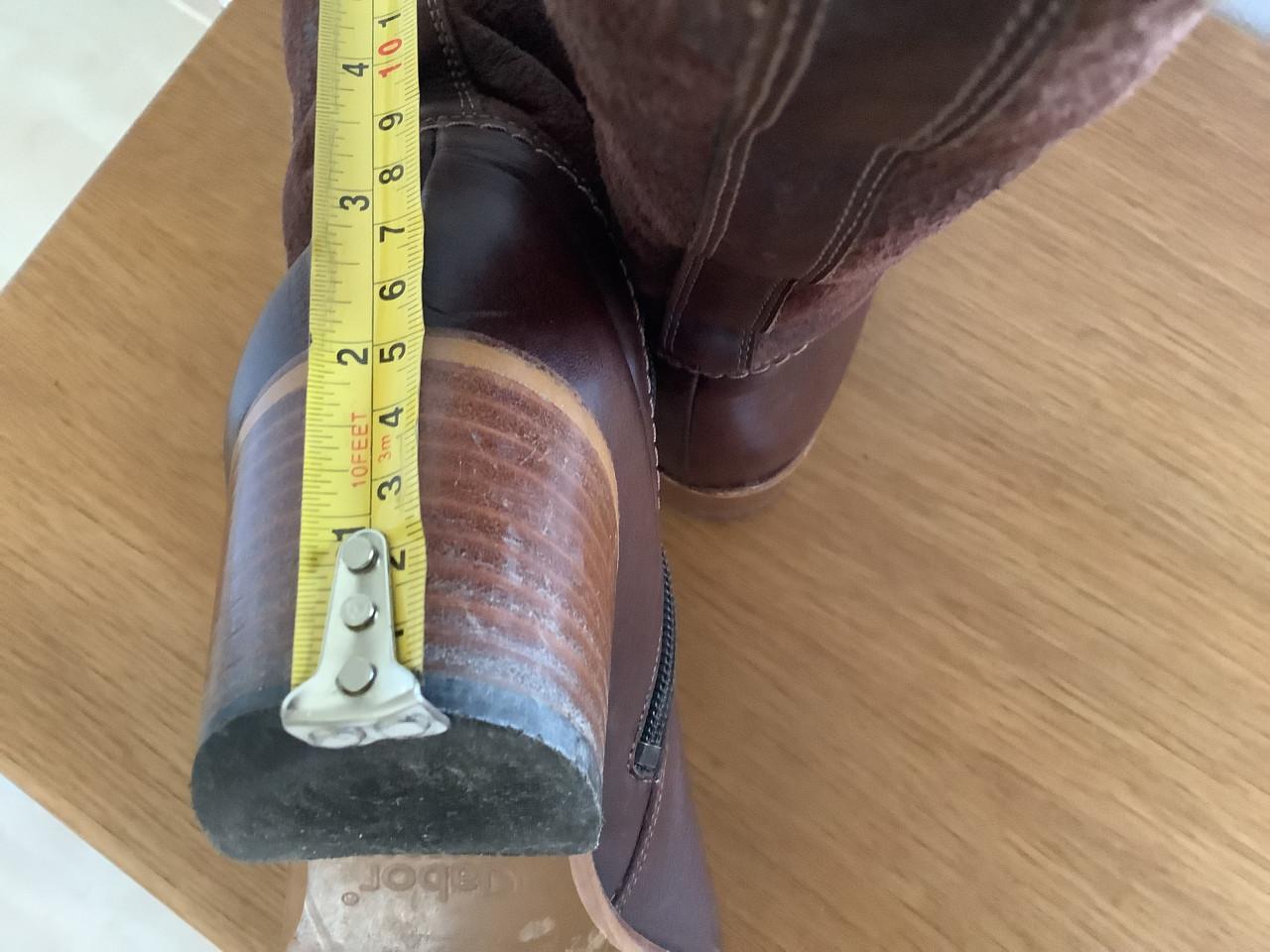 Gabor Laarzen Jak leer - bont gevoerd - kleur Mokka - boven wijdte 32/38 cm