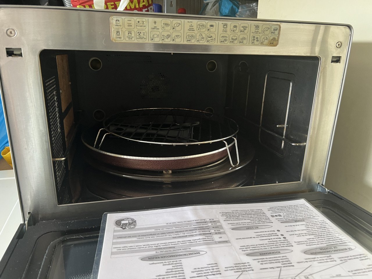 Krachtige combi oven magnetron met Crispy met handleiding