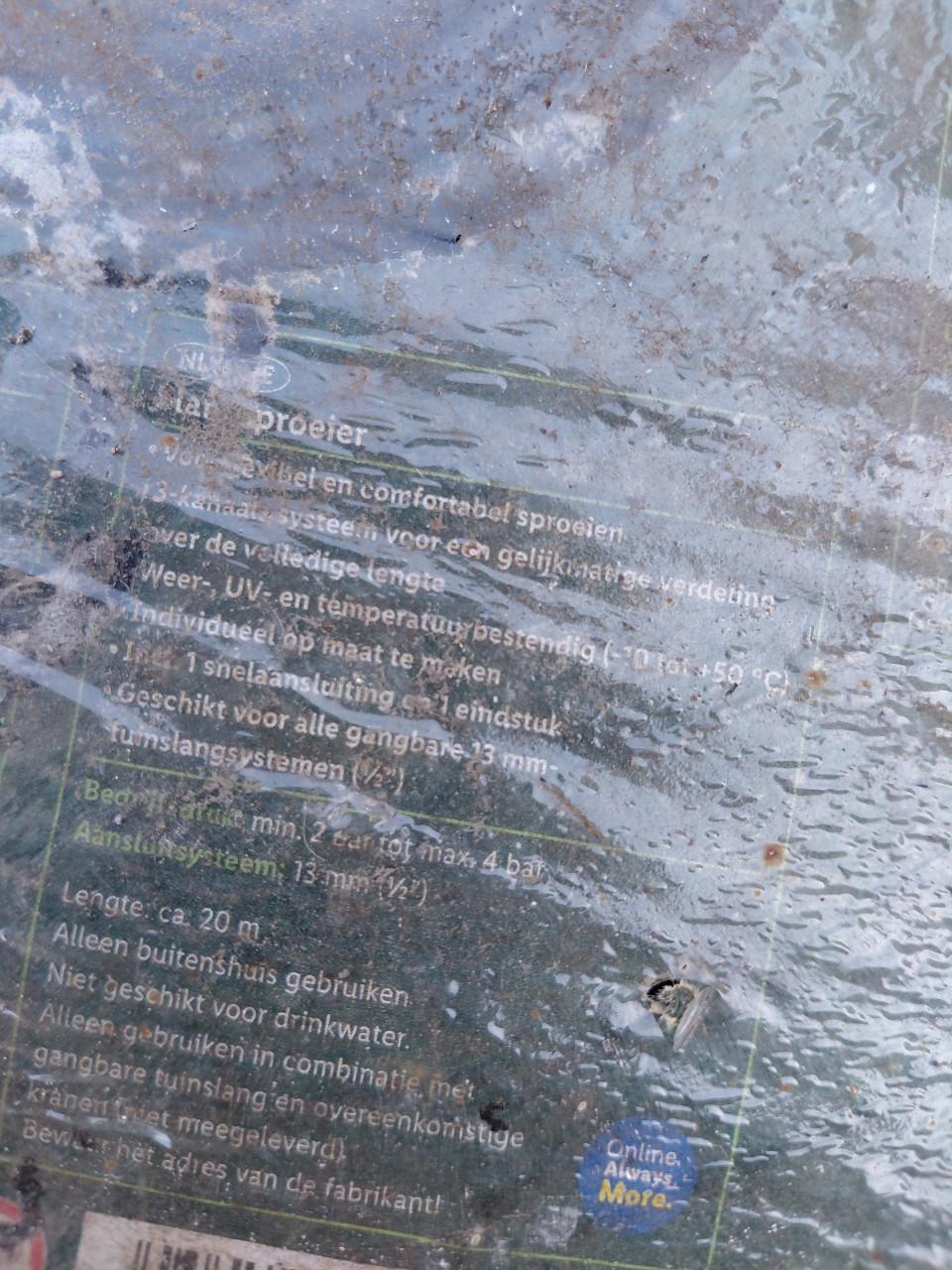 Tuin sprinkler slang (20 mtr)