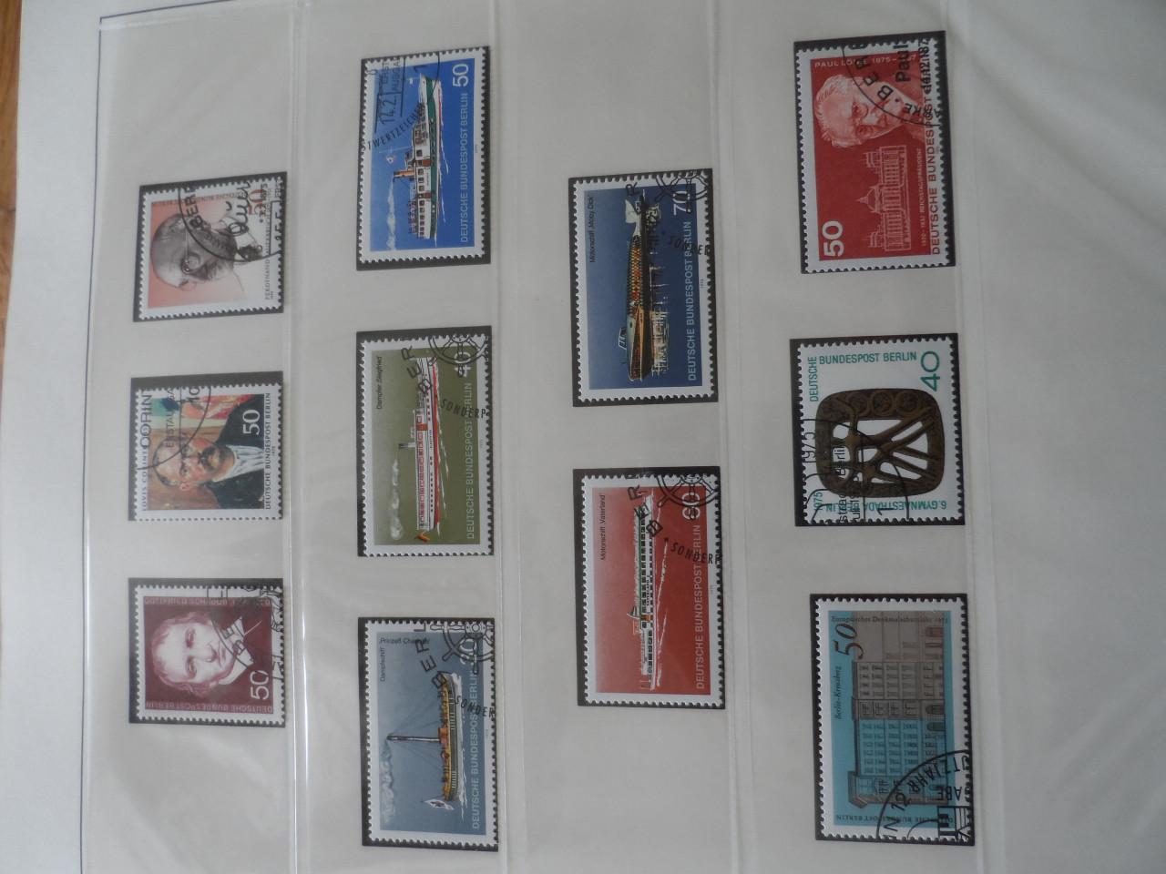 Postzegels BERLIJN 2 LINDNER FALZLOZ T albums en 100 FDC's
