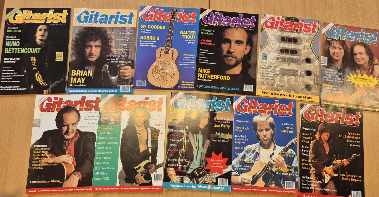 Enorme collectie gitaar magazines Gitarist