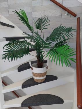 Grote kunstpalm incl. pot,  mooie kwaliteit zgan