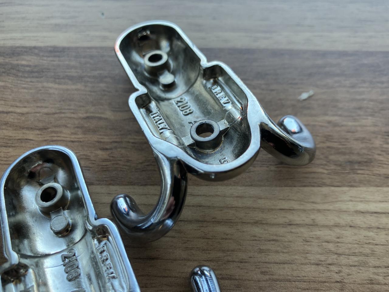 Vintage kleine kapstokhaken 4st