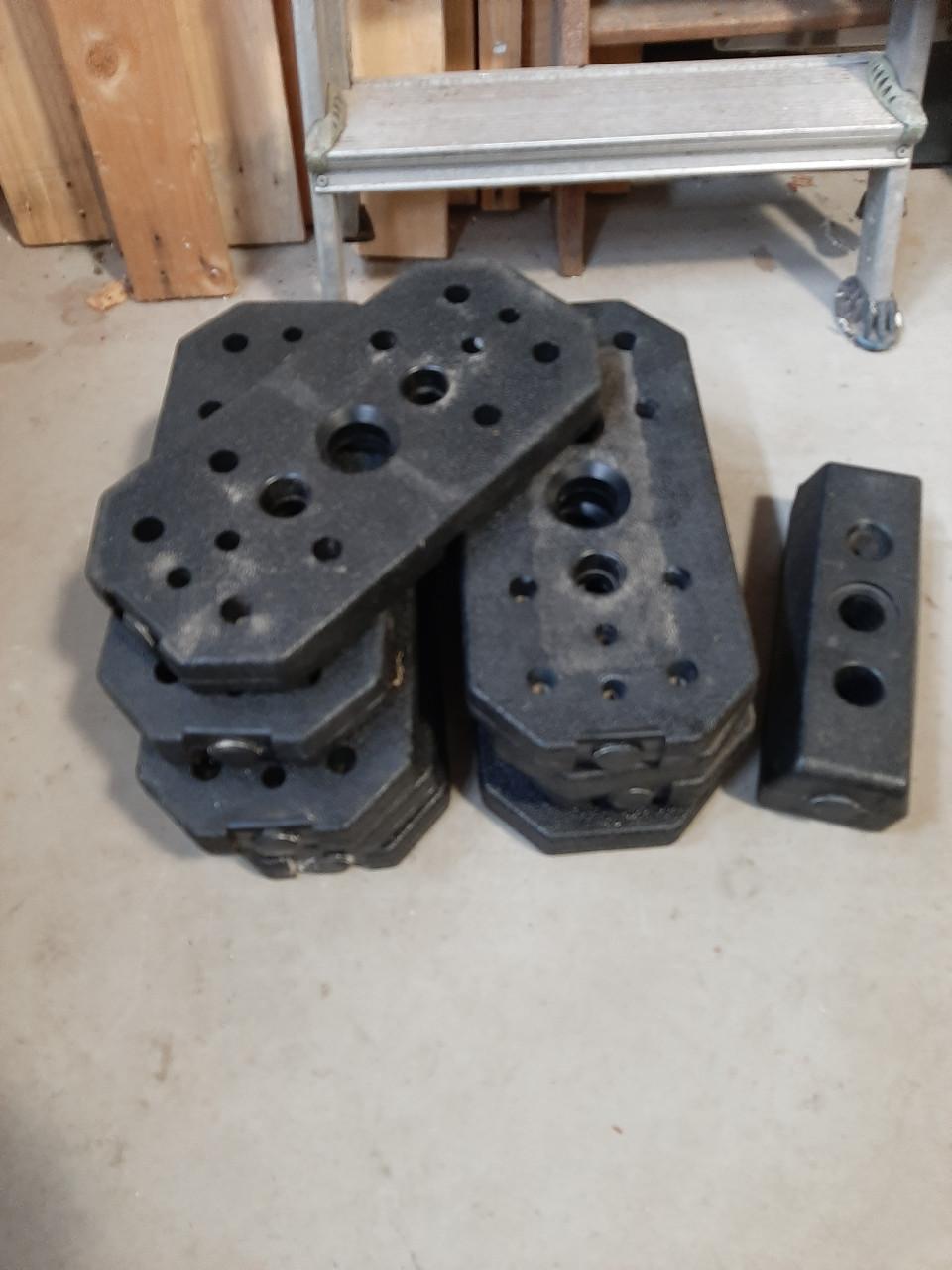 10 stuks kunstof gewichten