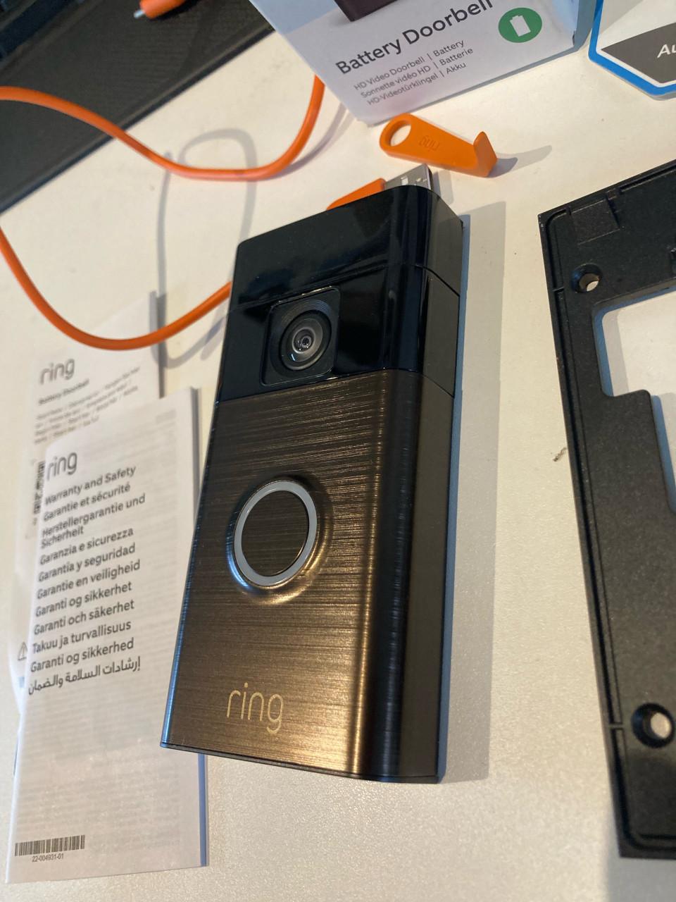 Ring Accu Deurbel - Venetian Bronze - Compleet