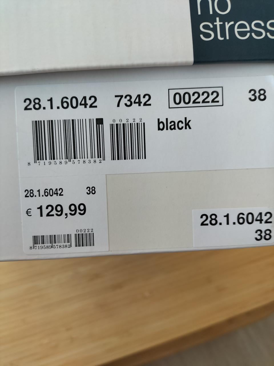 Enkellaarsjes No Stress, maat 38