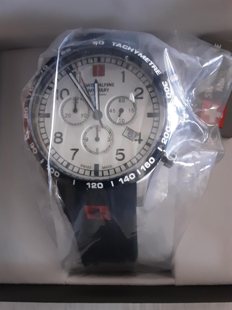 Swiss Alpine Military Quarts chronograph horloge - NIEUW in doos