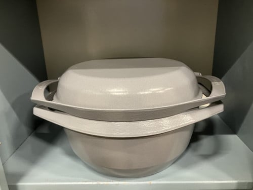 Unieke Le Creuset braadpan 26cm met grilldeksel, izgs