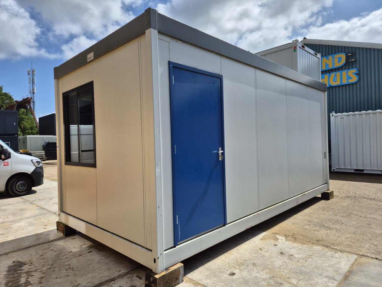 6x3m kantoorunit / woonunit / schaftkeet / bouwkeet keuken toiletten