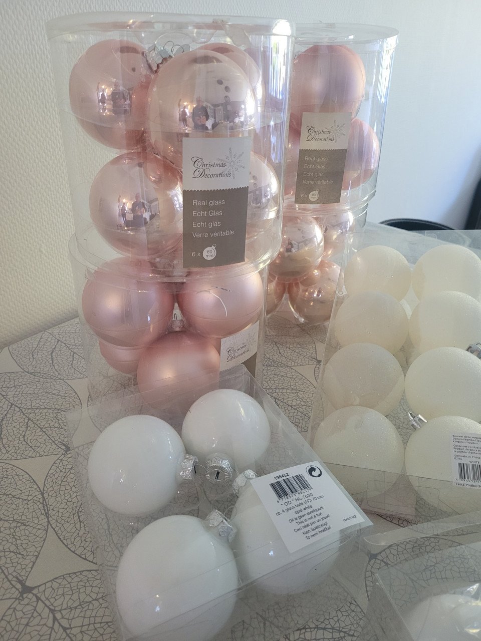 Kerstballen.