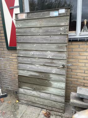 Houten poort. 180x98,5