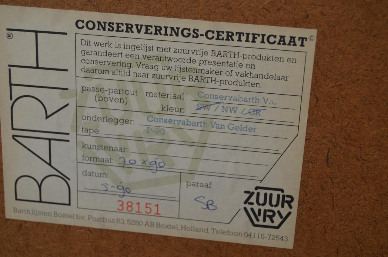 Grote zeefdruk Bep Toscani 1990 genummerd/gesigneerd (1)