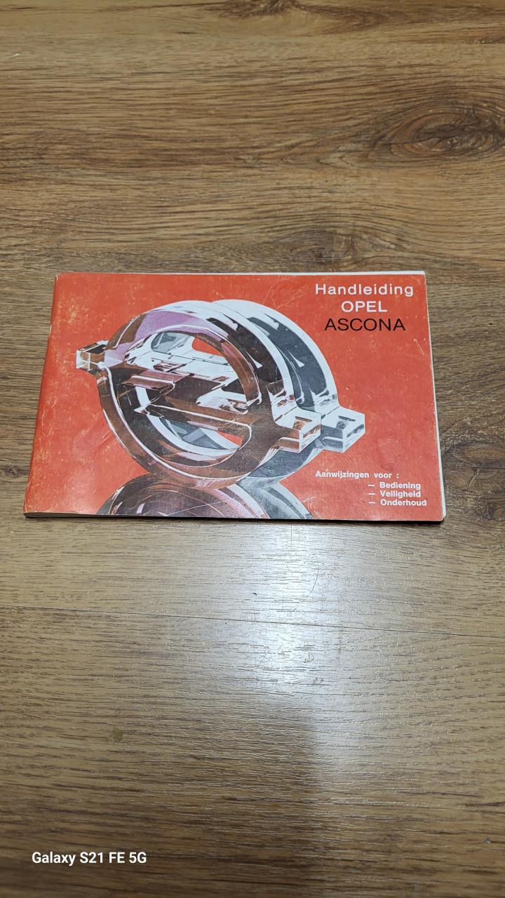 Handleiding Opel Ascona