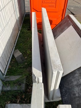 Keerwand L steun
