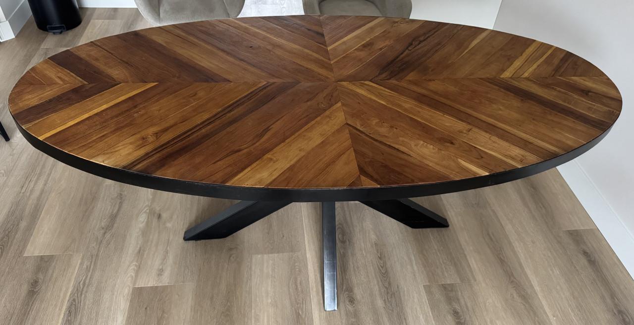 Eettafel ovaal 200x100 cm