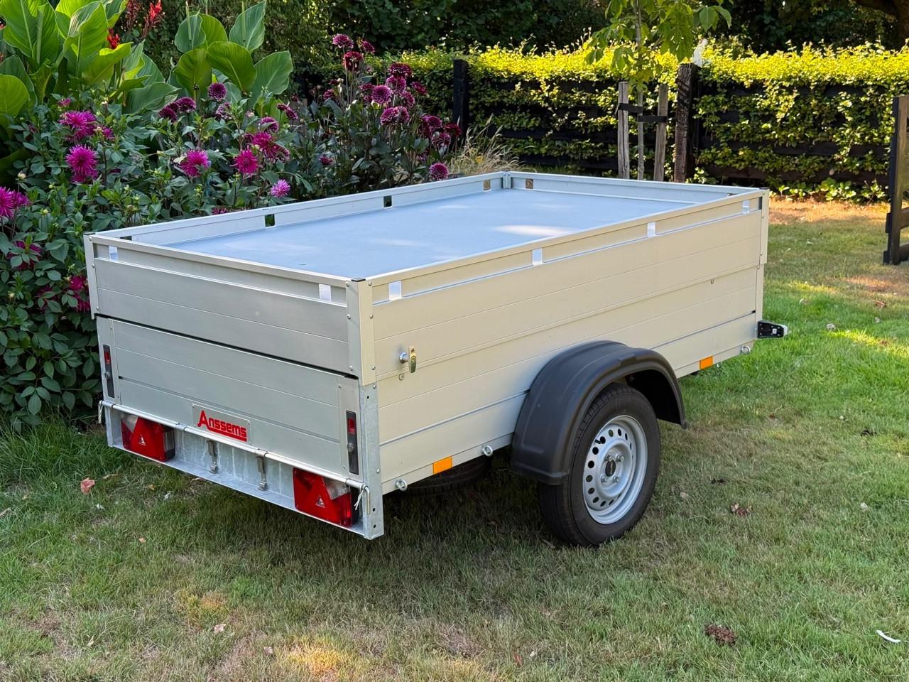Anssems GT750 bagagewagen | 211 × 126 × 48 cm Incl disselslot & reservewiel