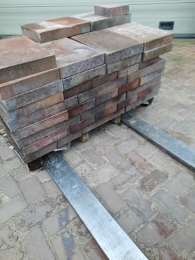 Partij beton wildverband rood/grijs 6 cm dik