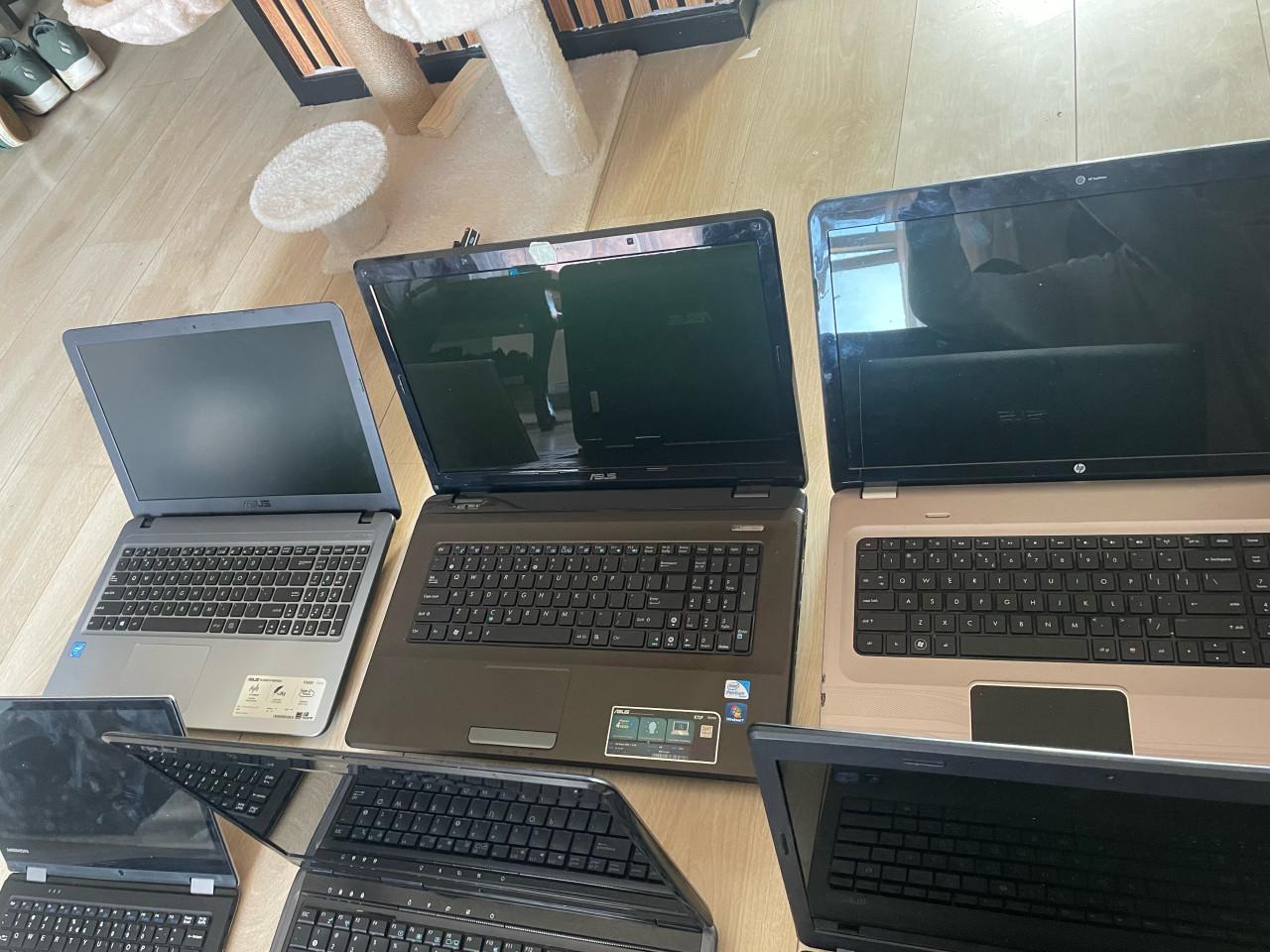 6x laptops zonder hdd