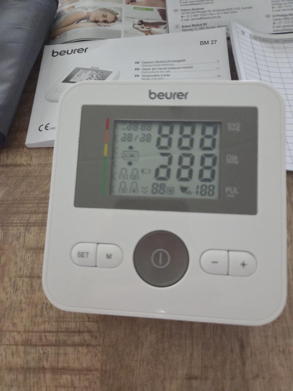 Bloeddrukmeter Beurer medical bm27 als nieuw.