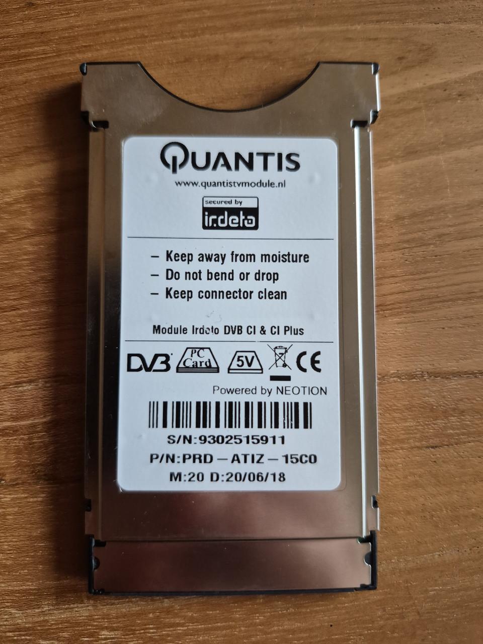 Quantis interactieve CI 1.3 module + 2 Delta smartcards