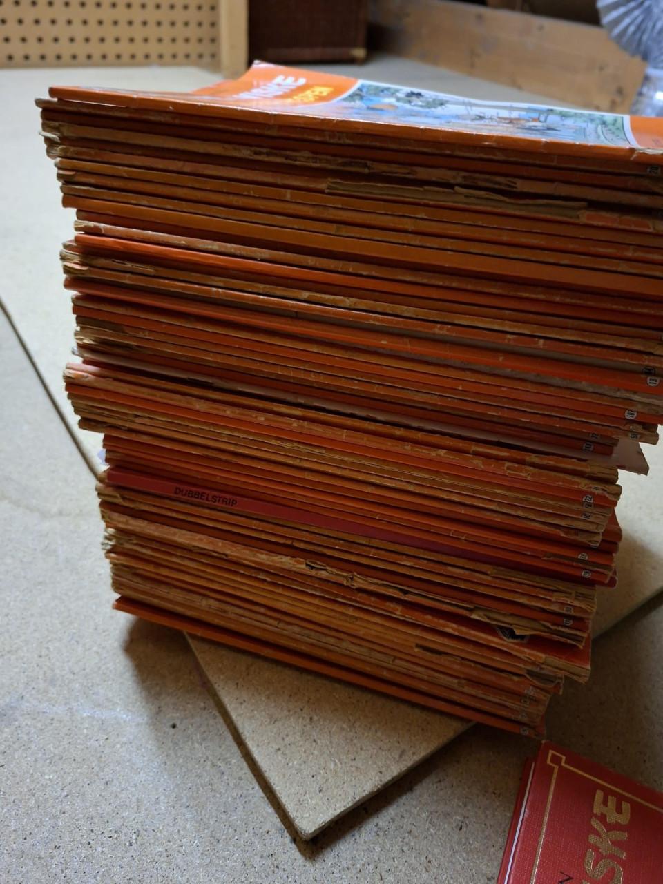 Stapel Suske en Wiske stripboeken