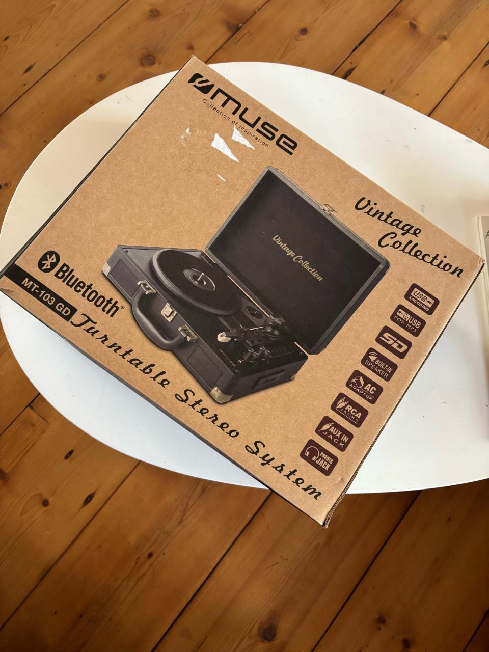 Muse MT-103GD kofferplatenspeler – nieuw in doos