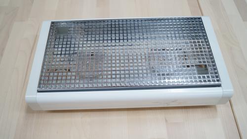 Brabantia 2 pits vintage rechaud met strepen en bloem patroon.