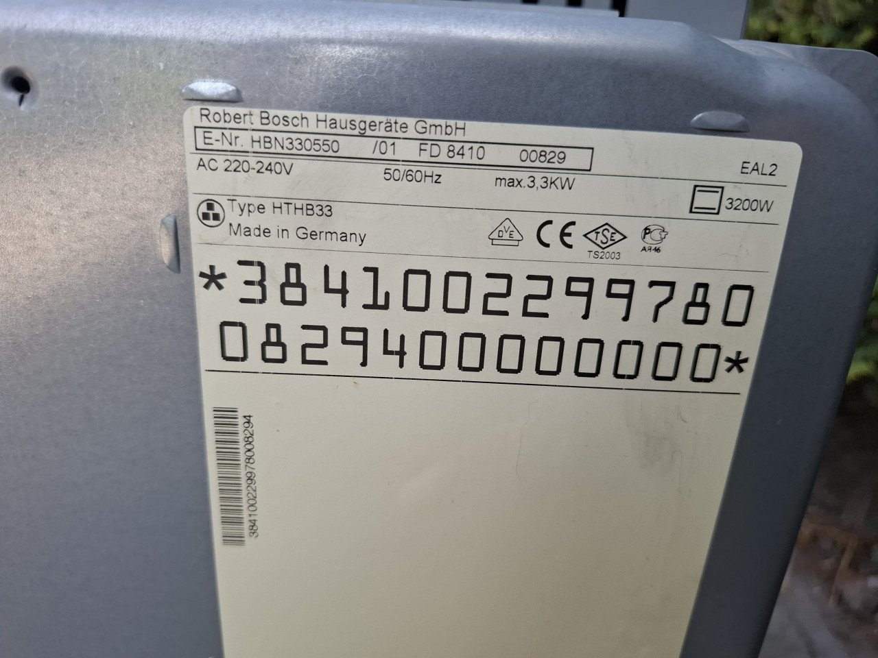 Inbouw oven