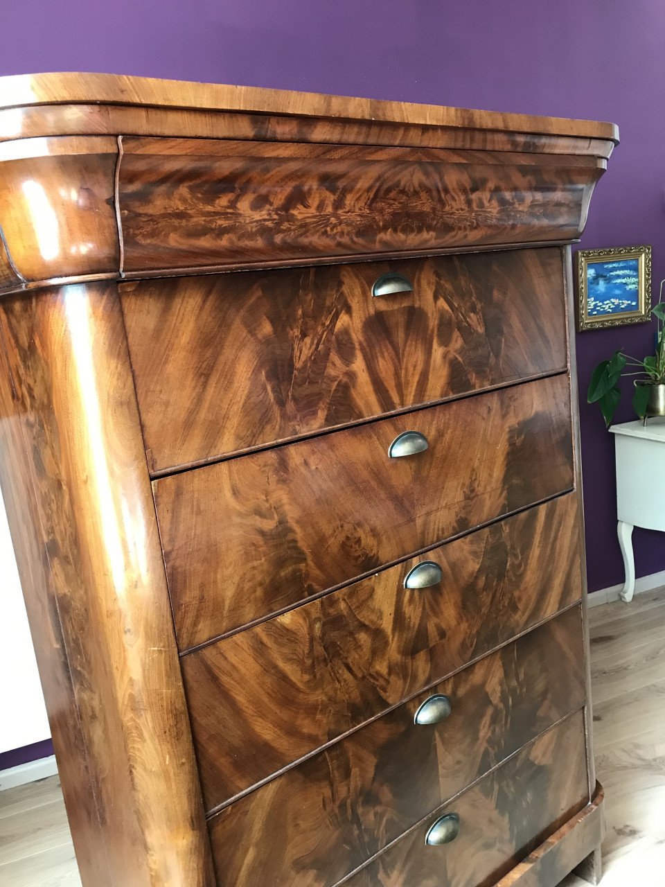 Antiek houten ladenkast