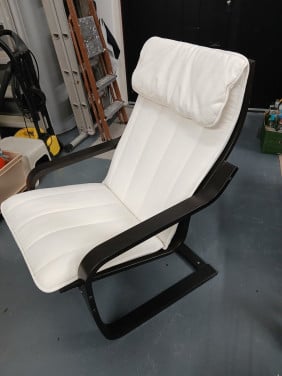 Tv/relax/studenten Stoel ikea zwart/ecru