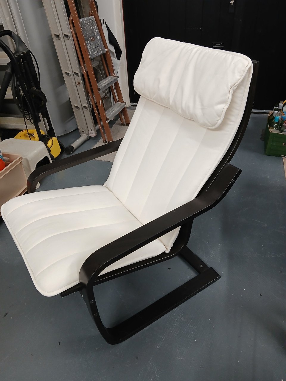 Tv/relax/studenten Stoel ikea zwart/ecru