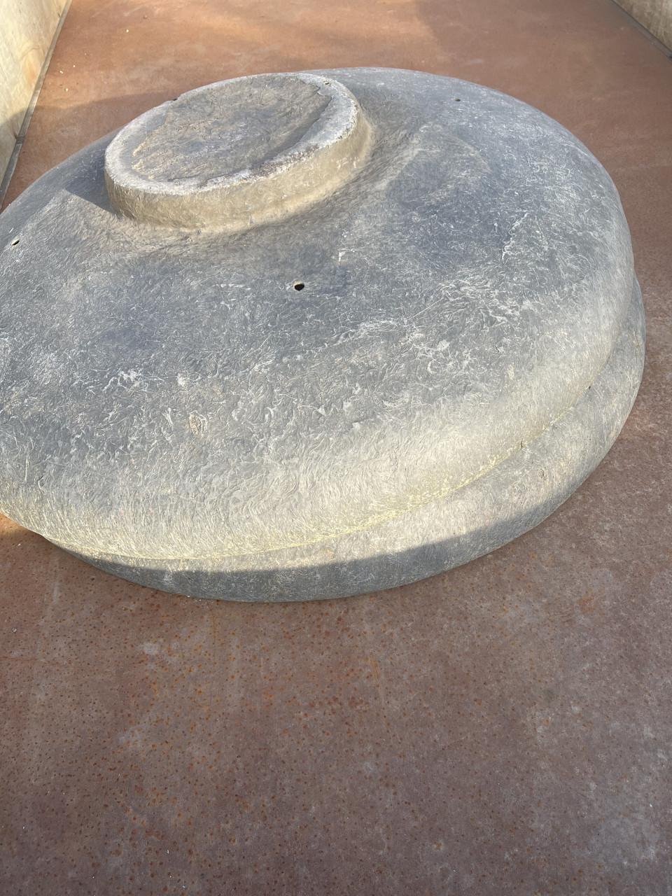 Plantenbak/schaal polyester  Ø 120 cm, 2 stuks
