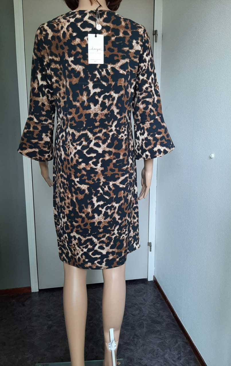 Nieuw panterprint jurk maat XS
