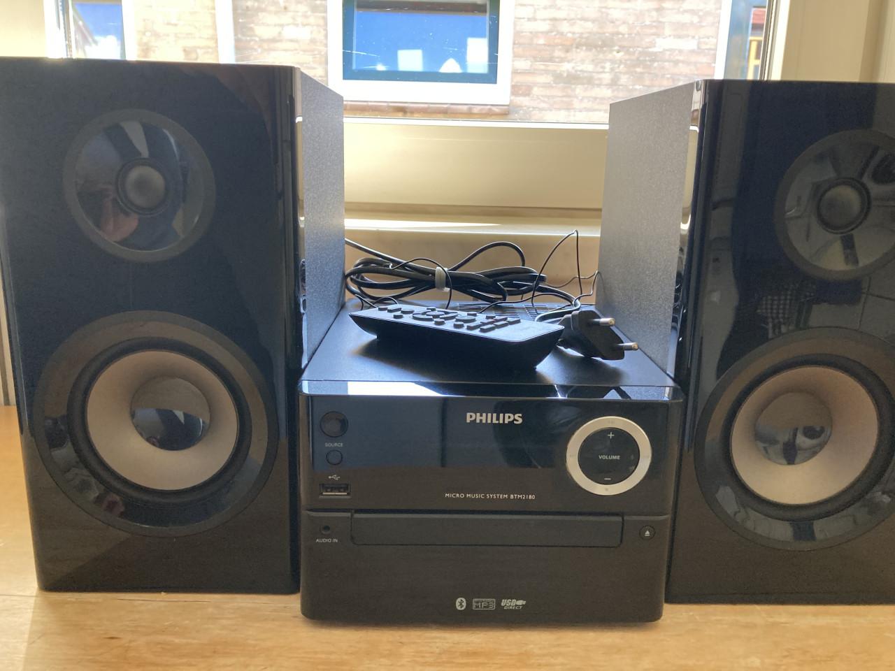 Philips Micro Music System BTM2180 stereoset incl. 2 speakers