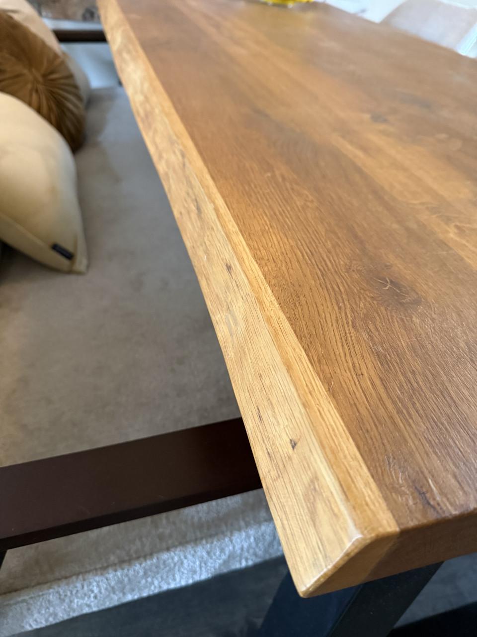 Massieve eiken tafel 220x100cm