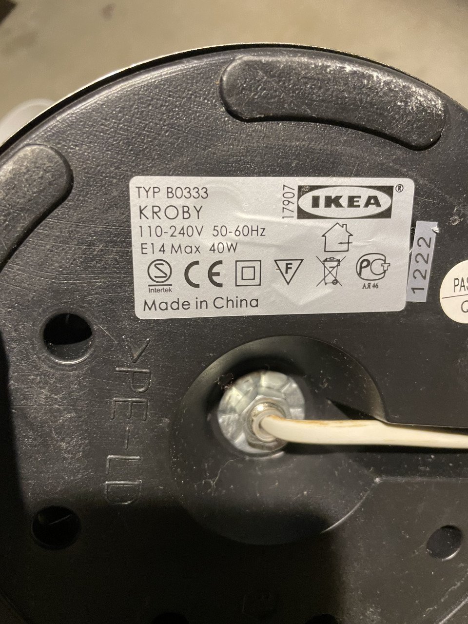 Te koop  Ikea Kroby tafellamp of nachtlamp