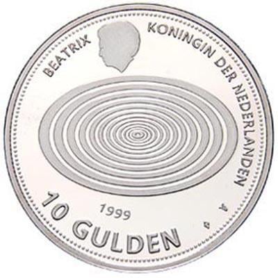 Beatrix 5 stuks Zilveren 10 Gulden 1999 Fdc