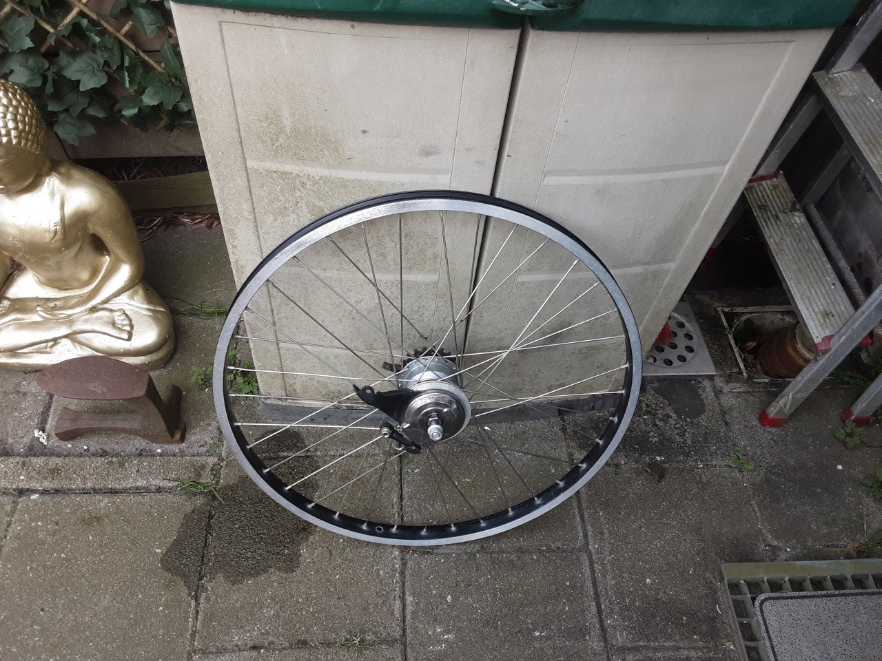 26 x 1,75 inch nexus achterwiel, 4 speed, rollerbrake rem