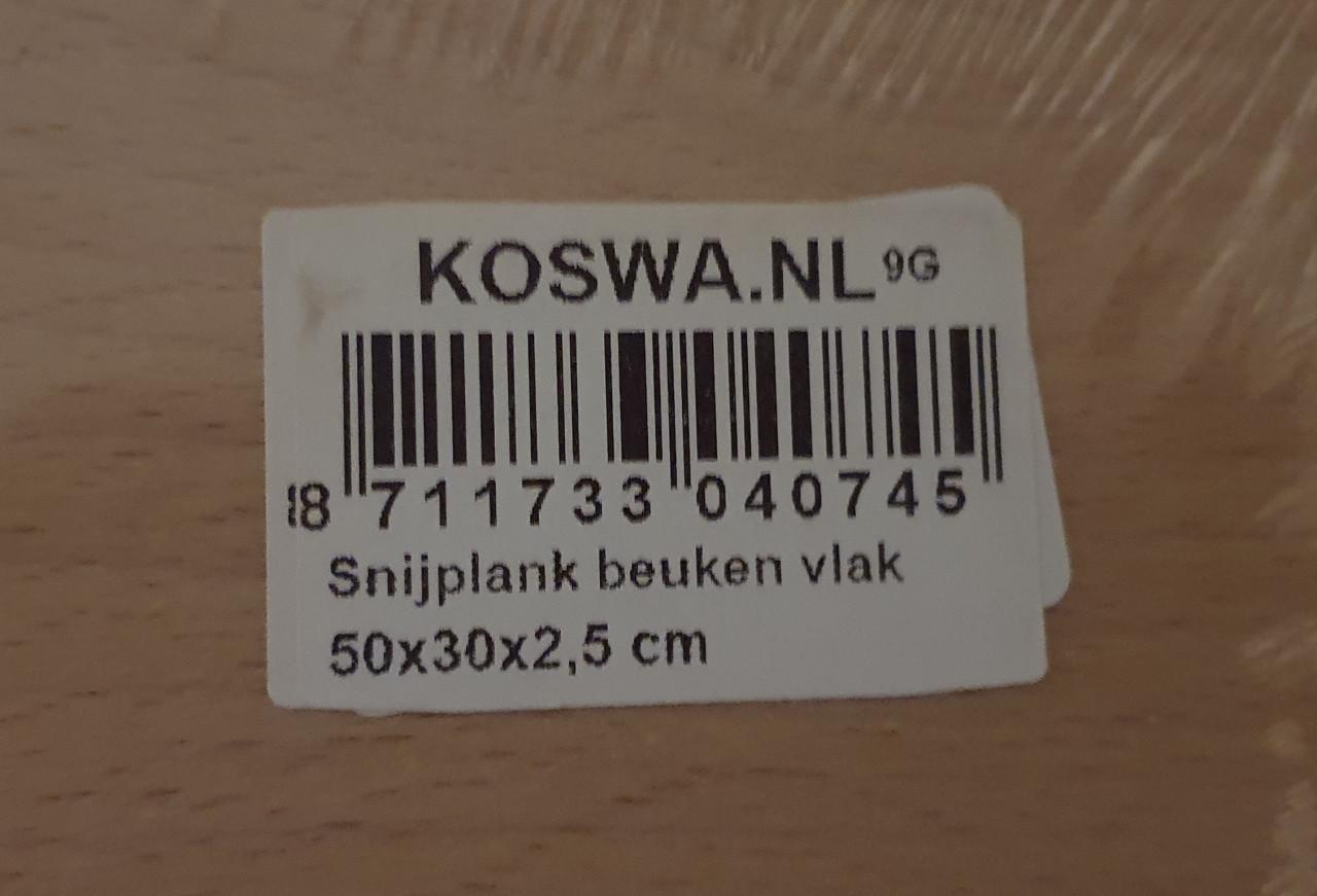 Snijplank Beukenhout vlak