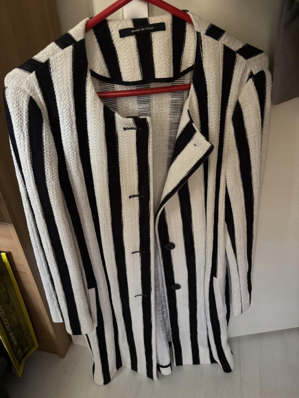 Blazer wit met zwart Italiaans Tagliatore