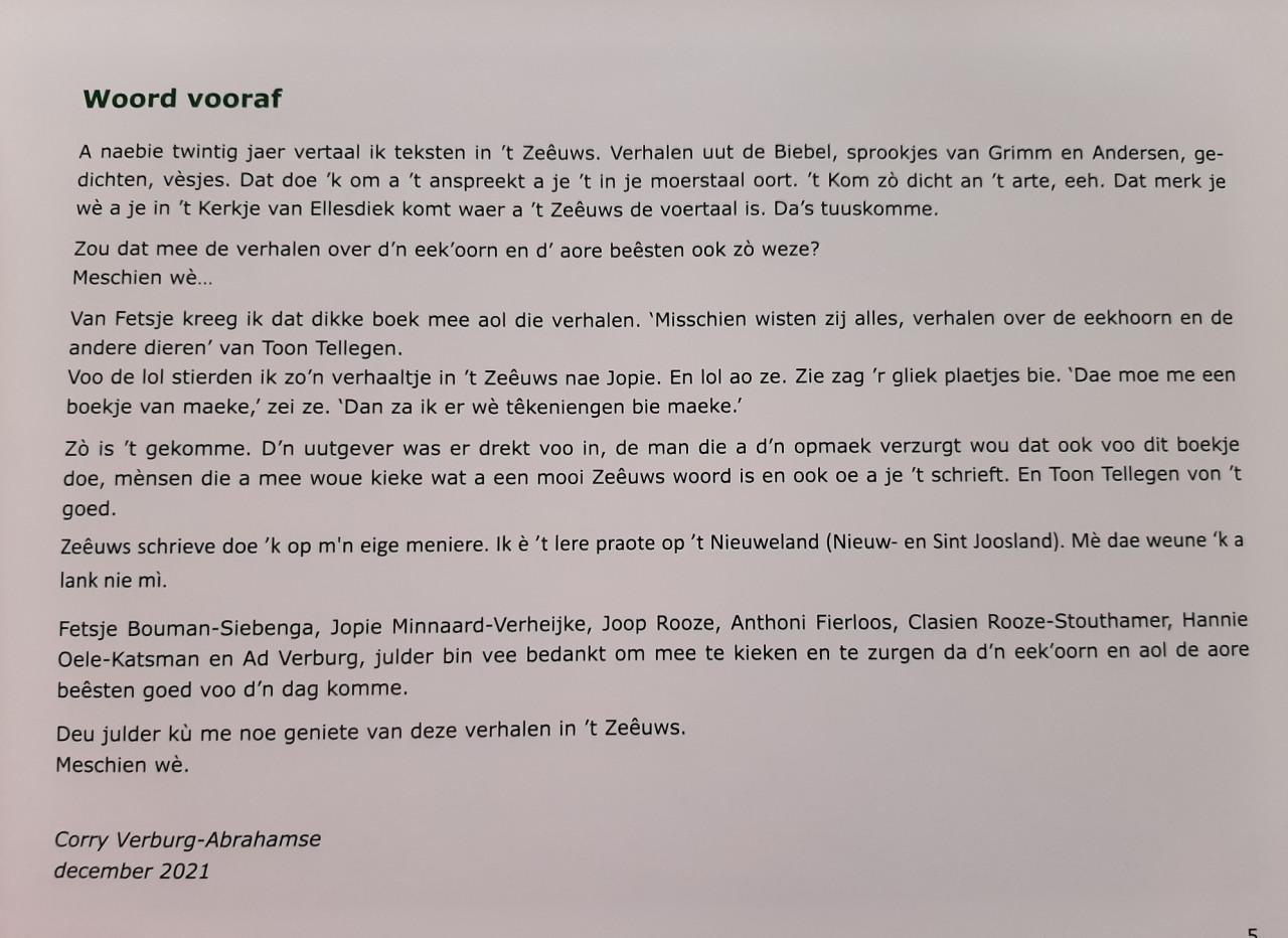 "Meschien wè" , 19 verhalen van Toon Tellegen in het Zeêuws!