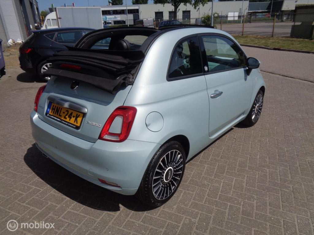 Fiat 500 C 1.0 hybrid launch edition/airco/16''lm velgen/half leer/1st eig/