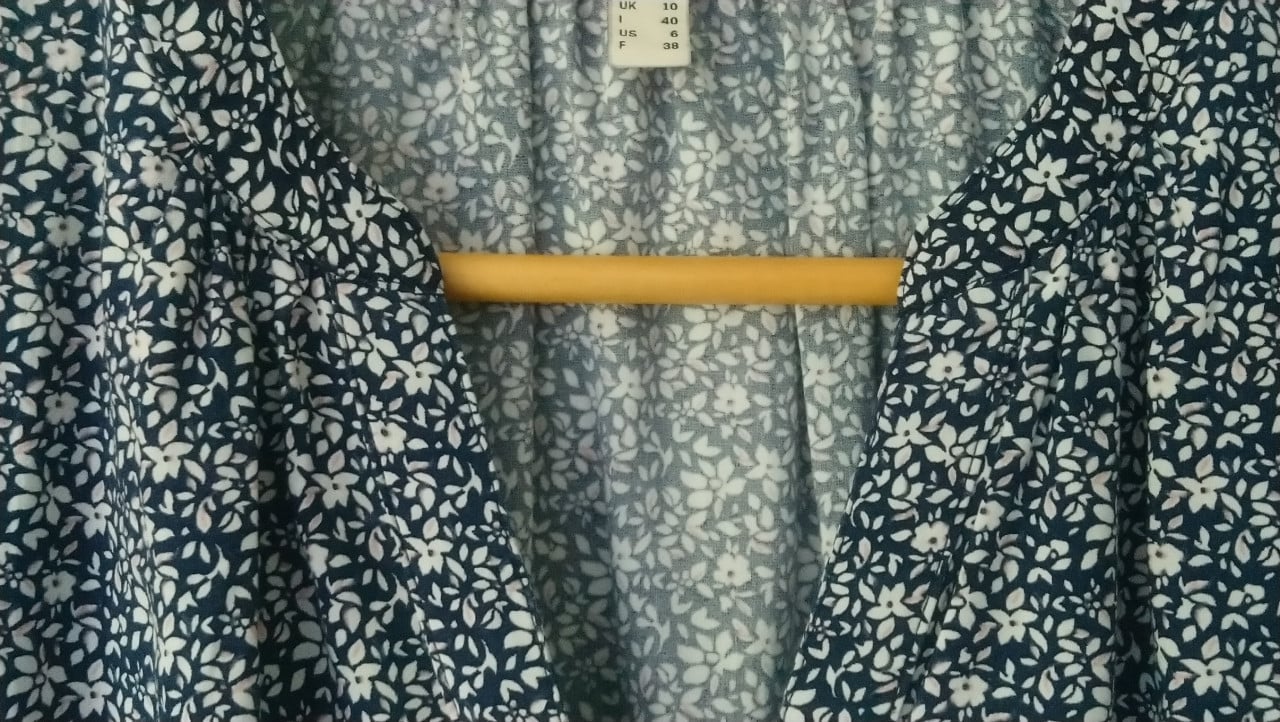 ESPRIT gebloemde viscose blouse top, mt 36