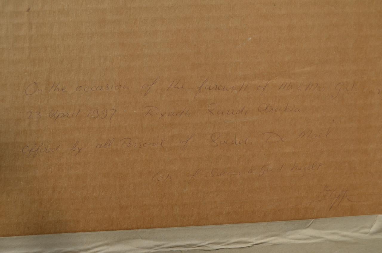 Aqua 'Huizen bij Riyaad' Saudi Arabië W. D. Durham